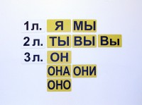 Набор магнитных карточек "Личные местоимения" (фон жёлтый) - fgospostavki.ru - Тула