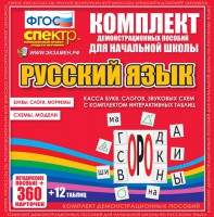 Динамические раздаточные пособия. Русский язык (комплект демонстрационных материалов). Касса букв, слогов, звуковых схем с набором интерактивных таблиц. - fgospostavki.ru - Тула