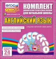 Динамические раздаточные пособия. Английский язык (веера). Английские местоимения, английские предлоги. - fgospostavki.ru - Тула