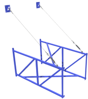 Ферма баскетбольная вынос 2 метра для щита из оргстекла 1,8х.1,05 метра - fgospostavki.ru - Тула