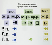 Набор магнитных карточек "Склонение имен существительных" - fgospostavki.ru - Тула
