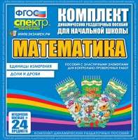Динамические раздаточные пособия. Математика (Эластичные элементы). Единицы измерения, доли и дроби. - fgospostavki.ru - Тула