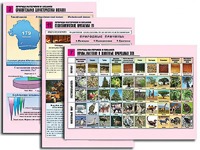 Комплект таблиц по географии "Природа материков и океанов" раздаточные (цветные, ламинированные, А4, 12 штук) - fgospostavki.ru - Тула