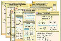 Комплект таблиц по всему курсу "Алгебра и начала анализа" (50 таблиц, А1, полноцветные, ламинированные) - fgospostavki.ru - Тула