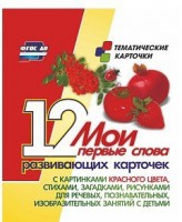 Тематические карточки "Мои первые слова" (красный цвет) - fgospostavki.ru - Тула