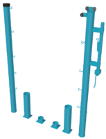 Стойки для большого тенниса с механизмом натяжения со стаканами - fgospostavki.ru - Тула