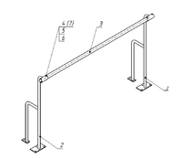 Станок хореографический напольный (1,5 метра, однорядный) - fgospostavki.ru - Тула