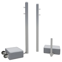 Бадминтонные стойки мобильные (с противовесами, на колесах) - fgospostavki.ru - Тула