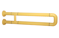 Поручень неоткидной двухопорный с антибактериальным покрытием (желтый) - fgospostavki.ru - Тула