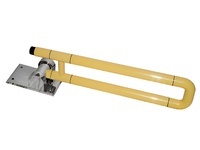 Поручень откидной с антибактериальным покрытием (желтый) - fgospostavki.ru - Тула