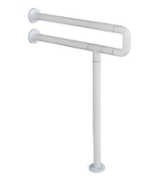 Поручень напольно-настенный с антибактериальным покрытием (белый) - fgospostavki.ru - Тула