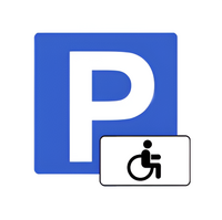 Трафарет для отрисовки знака стоянки для инвалидов 800х800 мм. - fgospostavki.ru - Тула