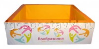 Бассейн "Вообразилия" квадратный с шелкографией - fgospostavki.ru - Тула