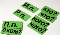 Набор магнитных карточек "Падежи" (фон зелёный) - fgospostavki.ru - Тула