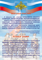 Таблица "Военная присяга. Боевое знамя" (100х140 сантиметров, винил) - fgospostavki.ru - Тула