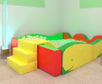 Бассейн «Кит» с горкой - fgospostavki.ru - Тула