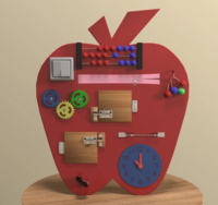 Бизиборд «Яблоко знаний» - fgospostavki.ru - Тула