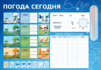 Стенд-уголок маркерный "Погода сегодня" - fgospostavki.ru - Тула
