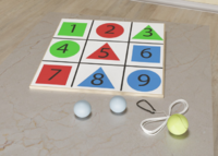 Мишень напольная цветная с цифрами - fgospostavki.ru - Тула