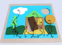 Настенная панель «Домик» - fgospostavki.ru - Тула