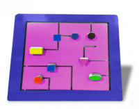 Тактильно-развивающая панель с геометрическими фигурами - fgospostavki.ru - Тула