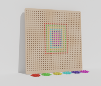 Тактильно-развивающая панель «Радужная мозаика» - fgospostavki.ru - Тула