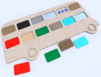 Тактильные разноцветные дощечки «Автобус» - fgospostavki.ru - Тула