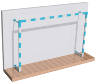 Ворота для гандбола и минифутбола трансформируемые (без сетки, на колесиках) - fgospostavki.ru - Тула