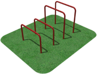 Упоры для отжимания цельносварные, разноуровневые  - fgospostavki.ru - Тула