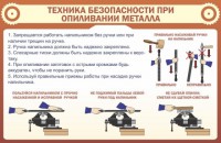 Стенд "Техника безопасности при опиливании металла" - fgospostavki.ru - Тула