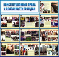 Стенд "Конституционные права и обязанности граждан" - fgospostavki.ru - Тула