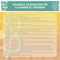 Стенд "Правила безопасности в кабинете физики" - fgospostavki.ru - Тула