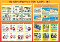 Стенд "Правила безопасности школьника" - fgospostavki.ru - Тула