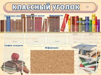 Стенд "Классный уголок" (с пробковым покрытием) - fgospostavki.ru - Тула