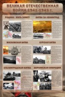 Стенд "Великая отечественная война (битвы)" - fgospostavki.ru - Тула
