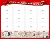 Стенд "Уголок гражданской обороны" - fgospostavki.ru - Тула