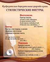 Стенд "Стилистические фигуры" Вариант 1 - fgospostavki.ru - Тула