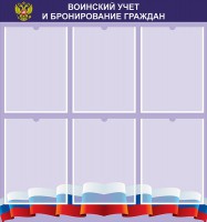 Стенд "Воинский учет и бронирование граждан" - fgospostavki.ru - Тула