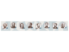 Стенд-лента "Выдающиеся ученые-физики" - fgospostavki.ru - Тула