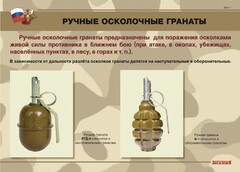 Комплект плакатов "Ручные гранаты" - fgospostavki.ru - Тула