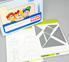 Игровой набор "Танграм" (с комплектом карточек) - fgospostavki.ru - Тула