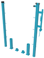 Стойки для большого тенниса с механизмом натяжения со стаканами - fgospostavki.ru - Тула