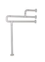 Поручень напольно-настенный с антибактериальным покрытием (белый) - fgospostavki.ru - Тула