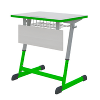 Парта NOMAD одноместная регулируемая по высоте с антивандальной кромкой - fgospostavki.ru - Тула
