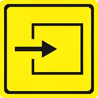 Тактильный знак (вход в помещение) 150х150 - fgospostavki.ru - Тула