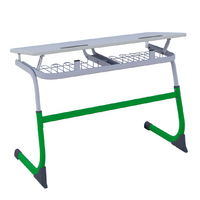 Парта SMARTY двухместная регулируемая по высоте (наклонная столешница) - fgospostavki.ru - Тула