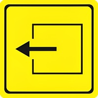 Тактильный знак (выход из помещения) 100х100 - fgospostavki.ru - Тула