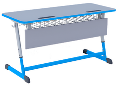 Парта NOMAD двухместная регулируемая по высоте с антивандальной кромкой - fgospostavki.ru - Тула