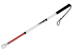 Трость складная графит детская на крючке 85 сантиметров (5 светоотражающих звеньев) - fgospostavki.ru - Тула