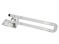 Поручень откидной с антибактериальным покрытием (белый) - fgospostavki.ru - Тула